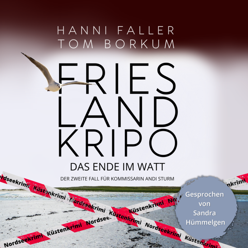 Das Verschwinden einer alten Dame Hörbuchcover von Frieslandkripo Band 12 Das Ende im Watt - Ein spannender Küstenkrimi von Hanni Faller und Tom Borkum